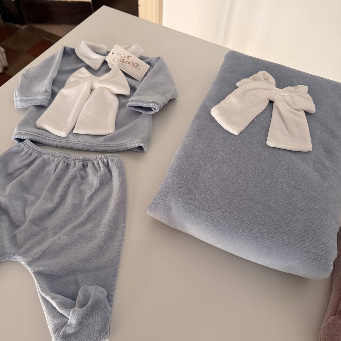 Set nascita ciniglia fiocco 🎀