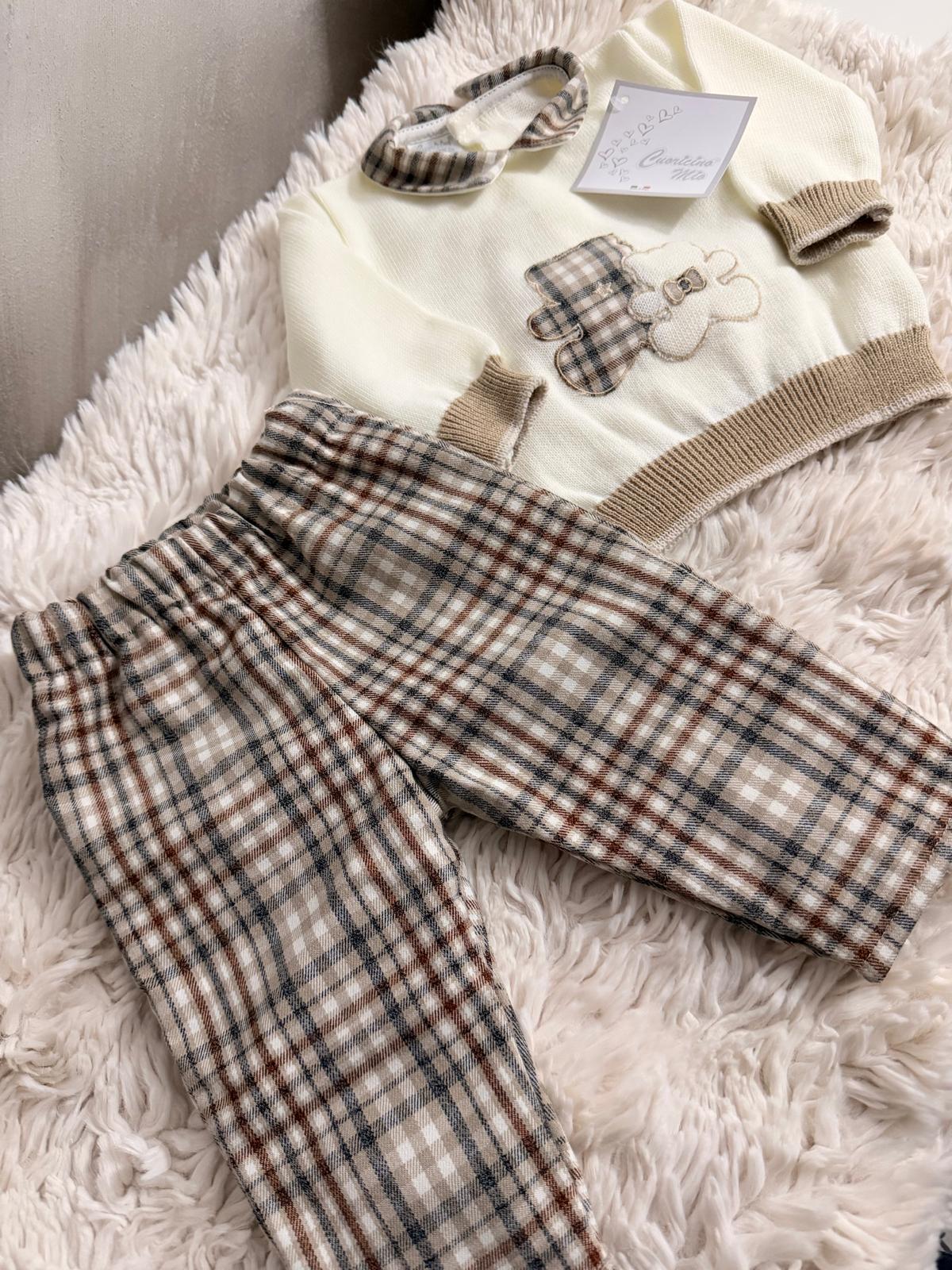 Teddy scacchi linea cuoricino mio