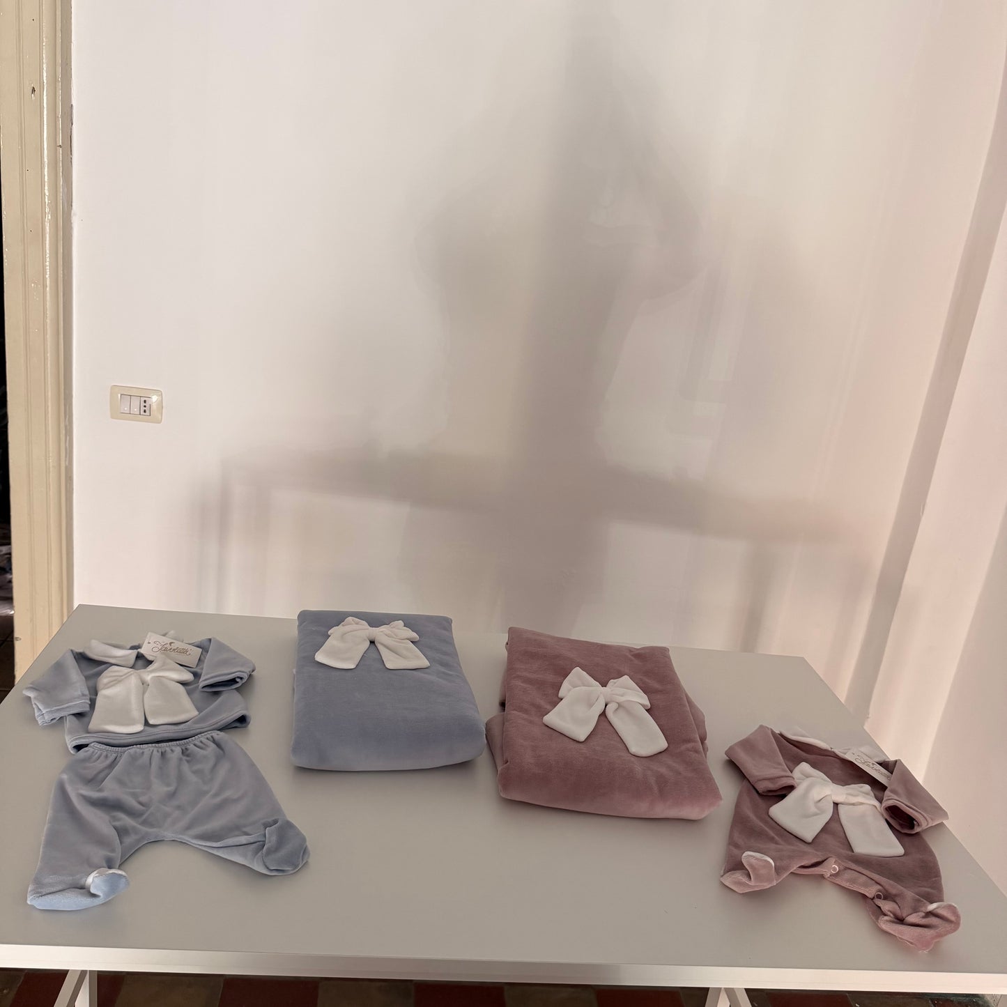 Set nascita ciniglia fiocco 🎀