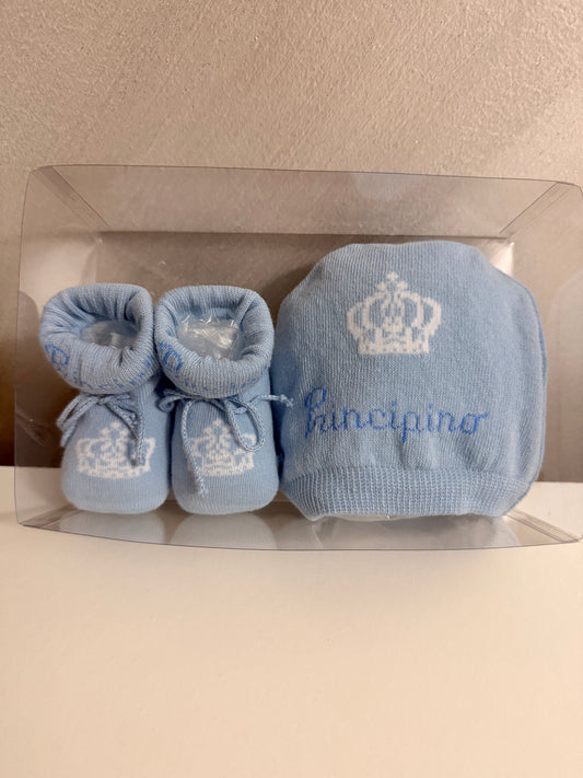 Cappellino e scarpette principino