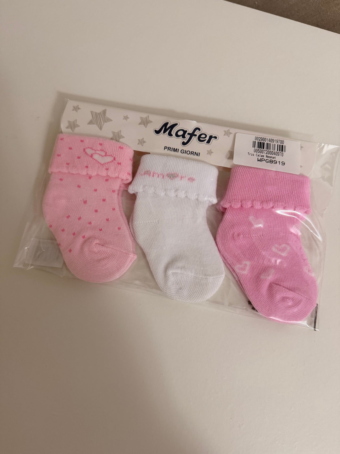 calzini in cotone neonato