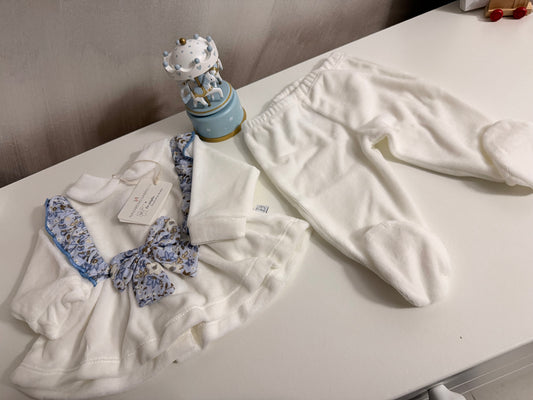 Tutina fiocco blu