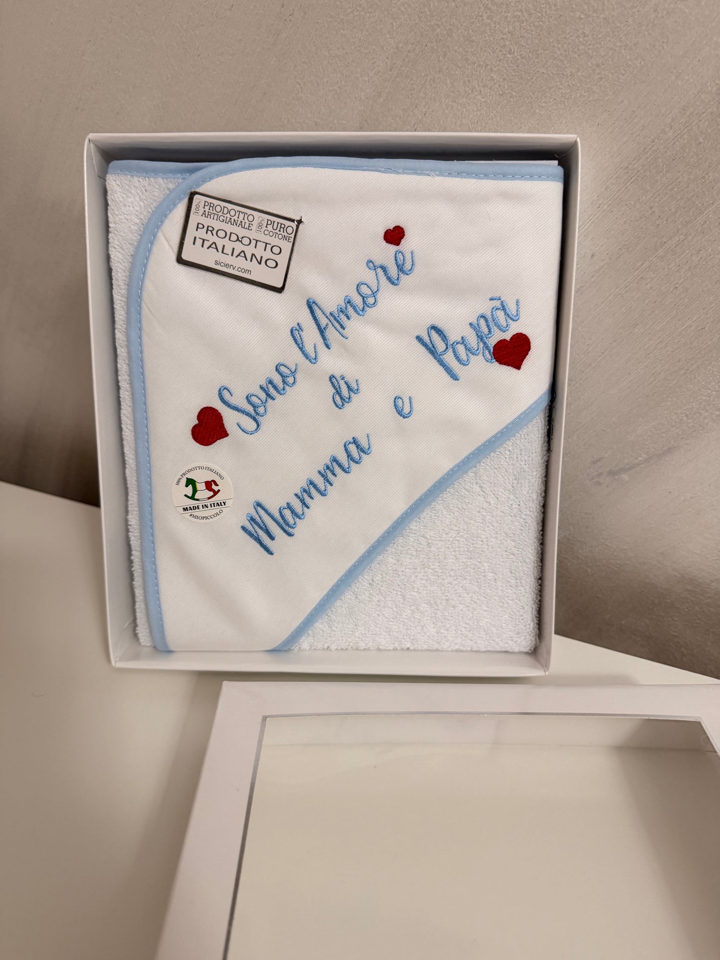 Accappatoio triangolo amore mamma e papà