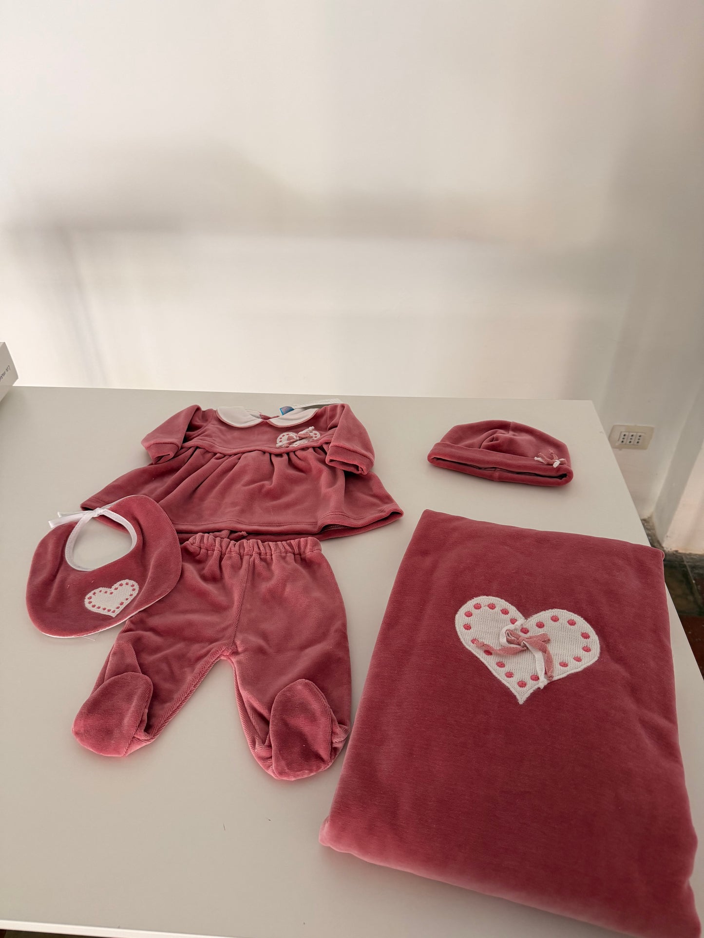 set completo in ciniglia Rosa
