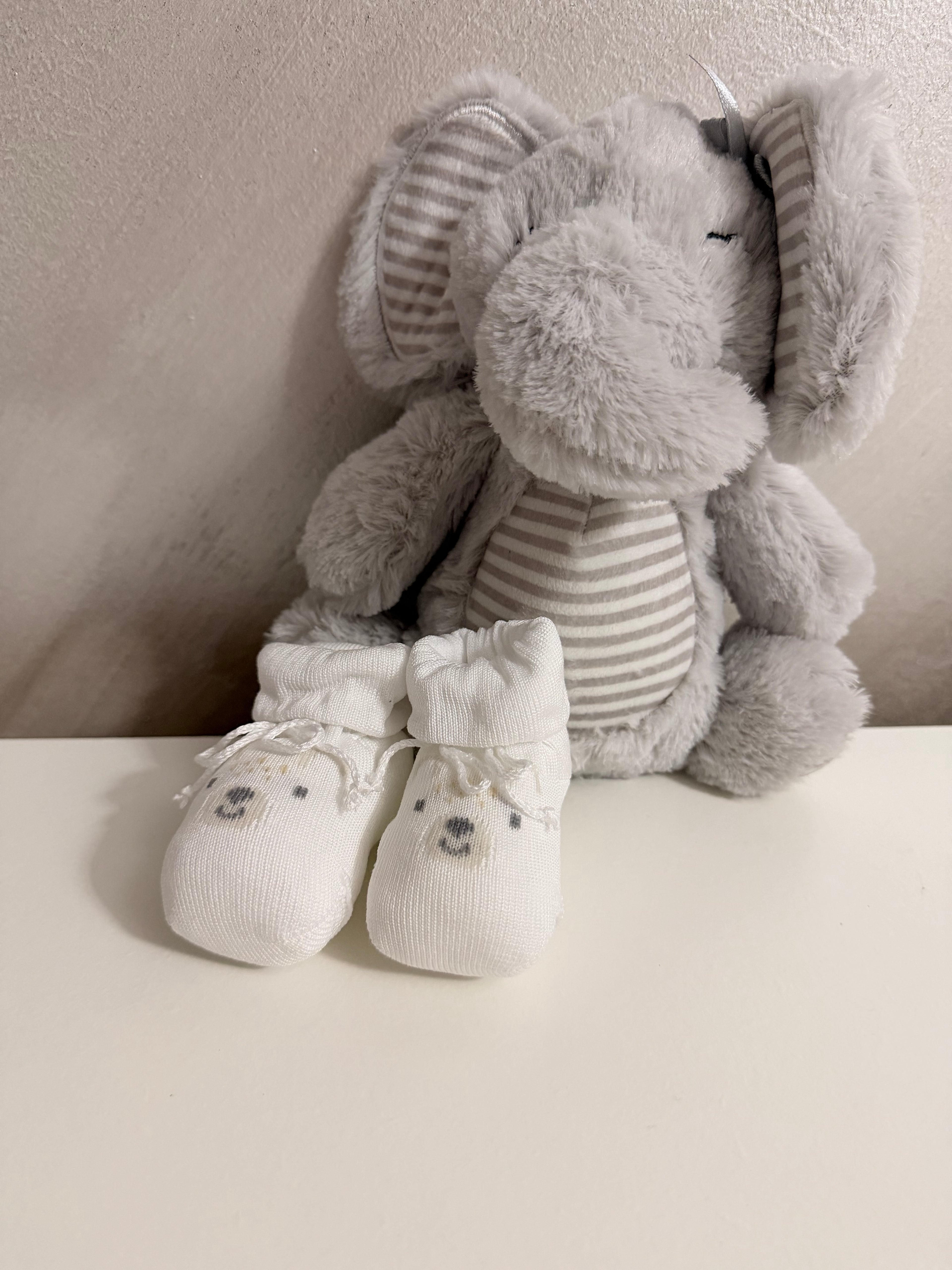 Scarpette in cotone orsetto