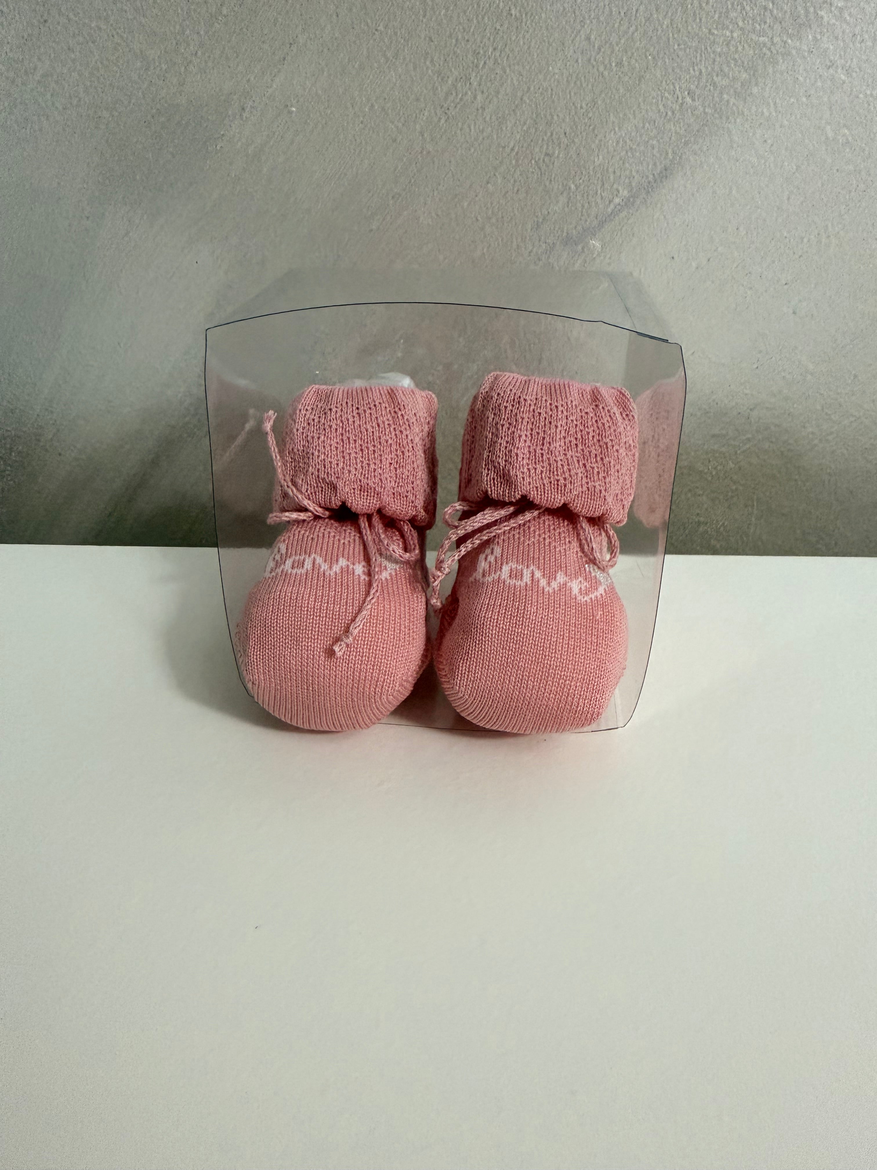 Scarpette cotone rosa