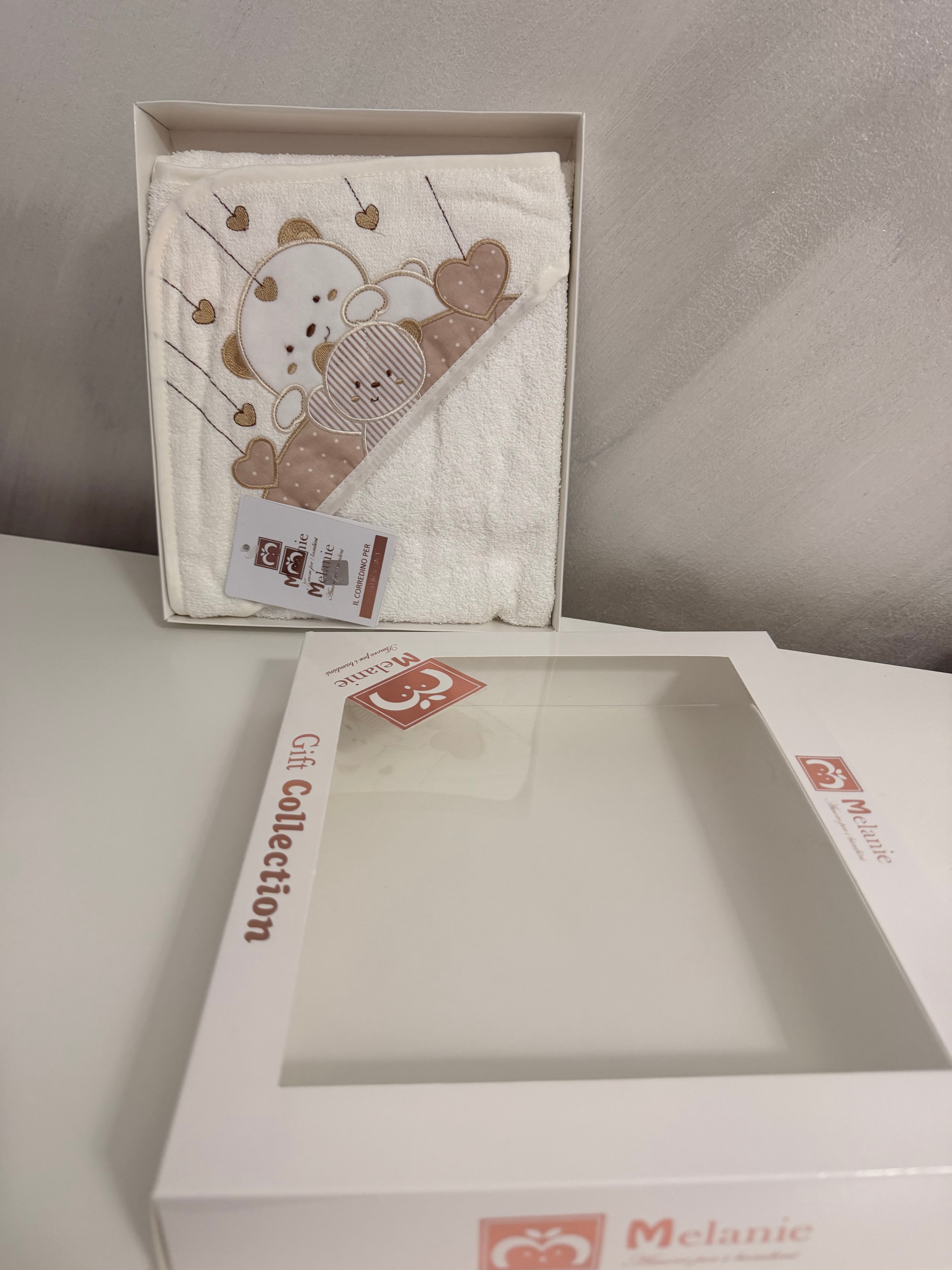 accappatoio triangolo orsetti