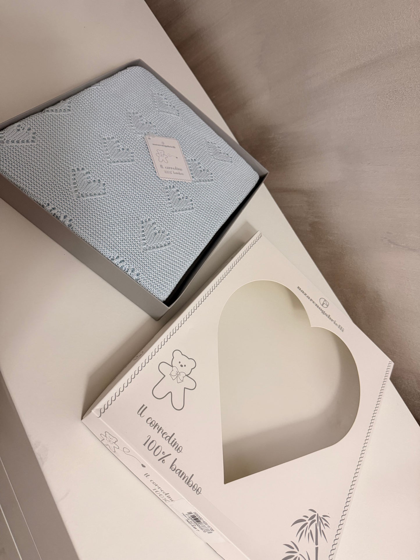 Coperta cuoricino in bamboo