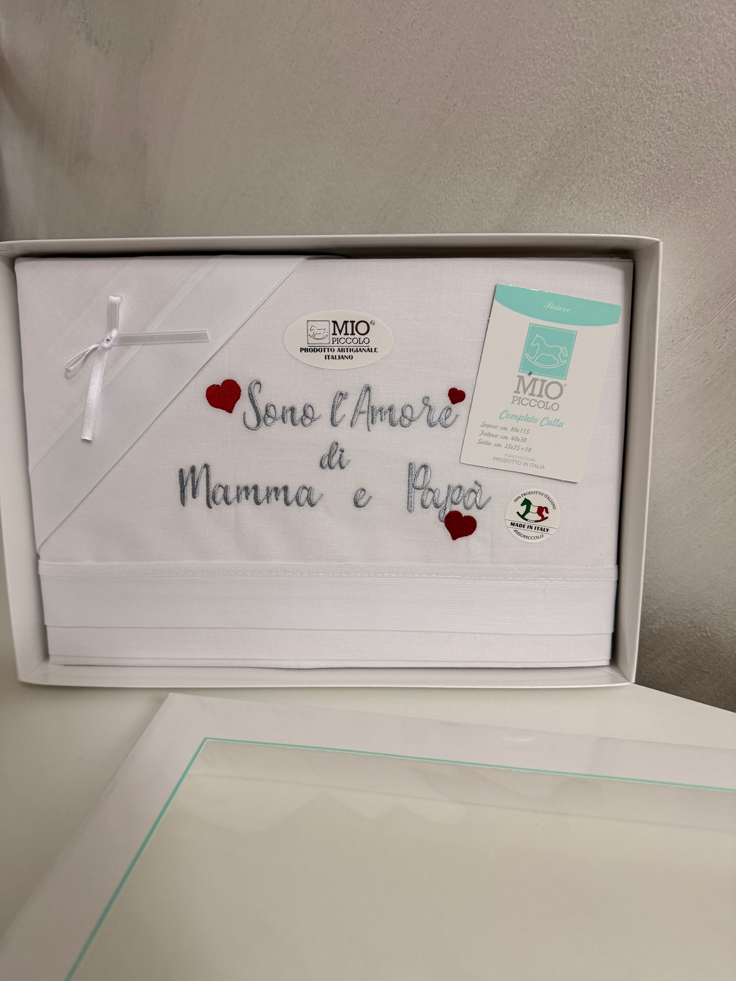 Lenzuolo amore di mamma e papà