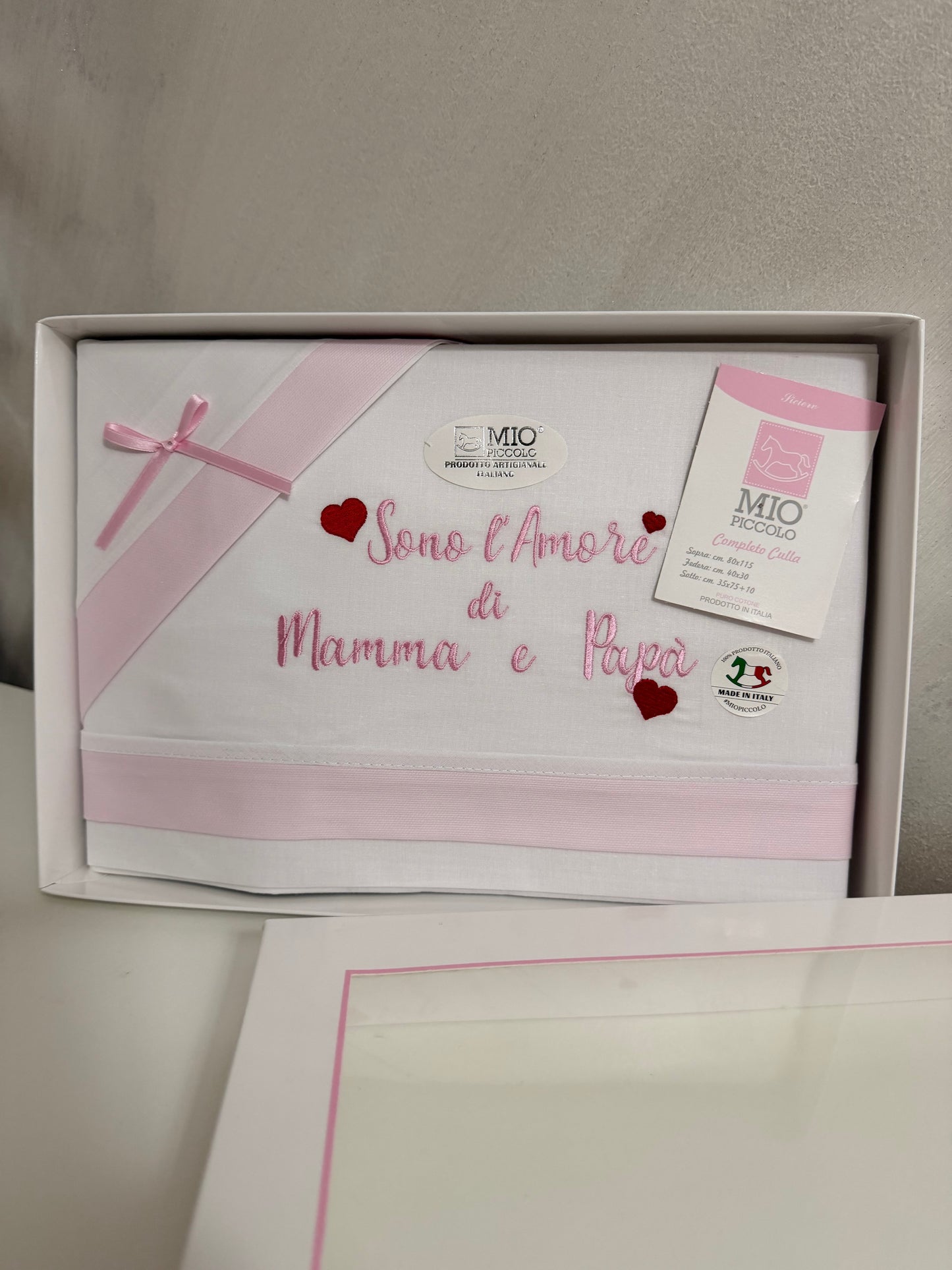 Lenzuolo amore di mamma e papà