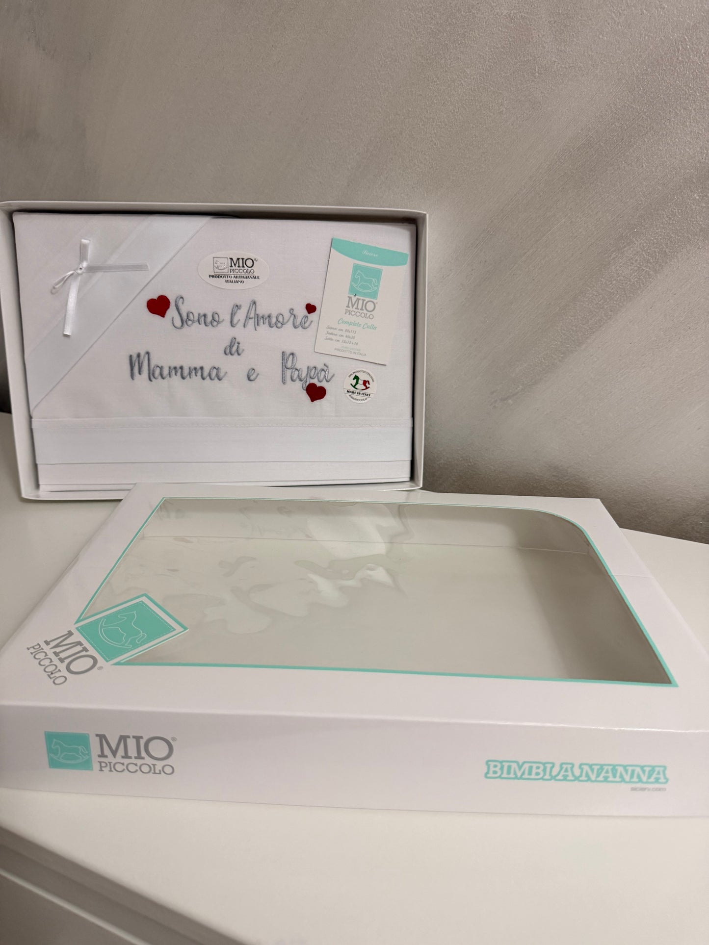Lenzuolo amore di mamma e papà