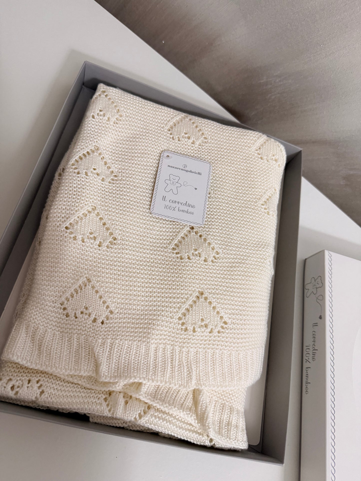 Coperta cuoricino in bamboo