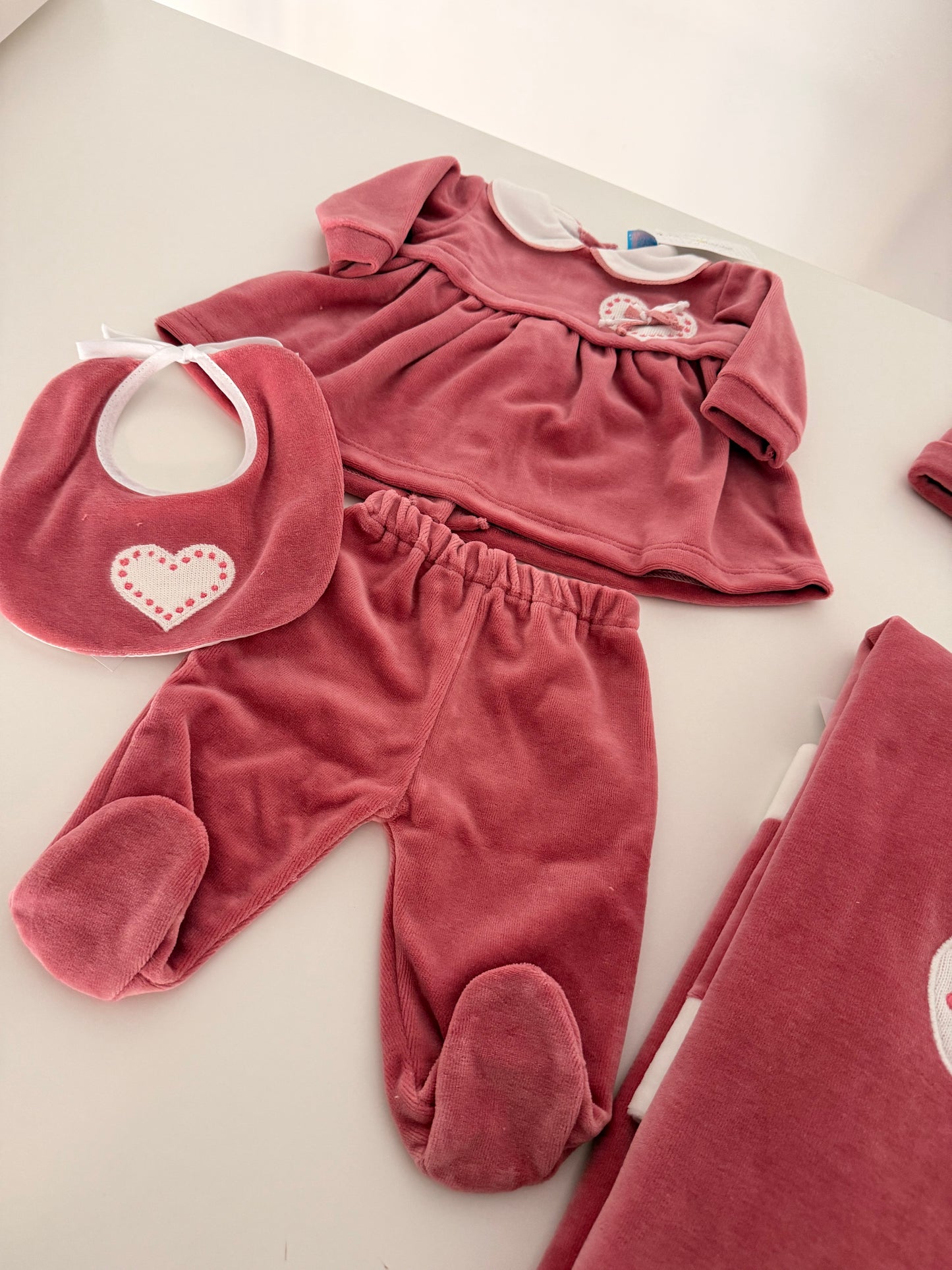 set completo in ciniglia Rosa