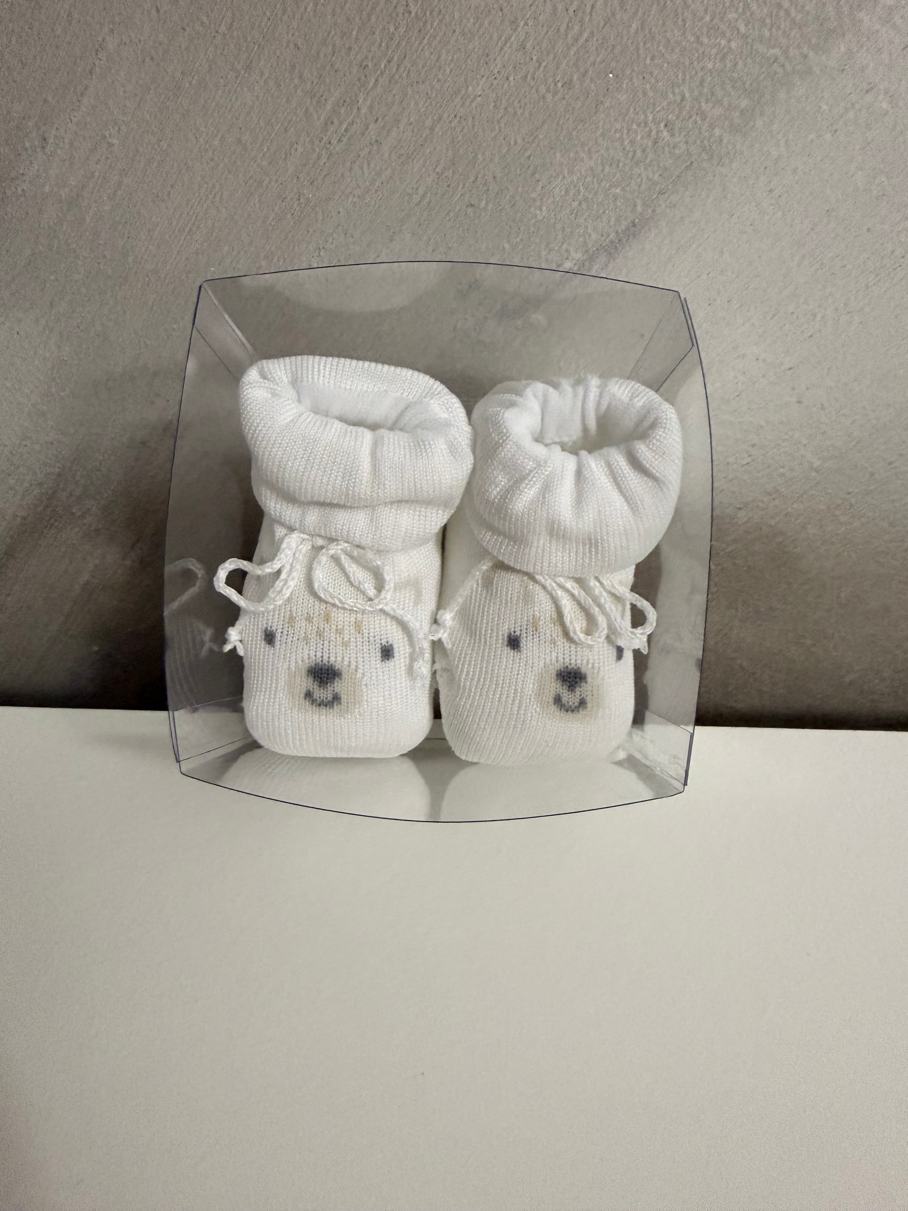 Scarpette in cotone orsetto