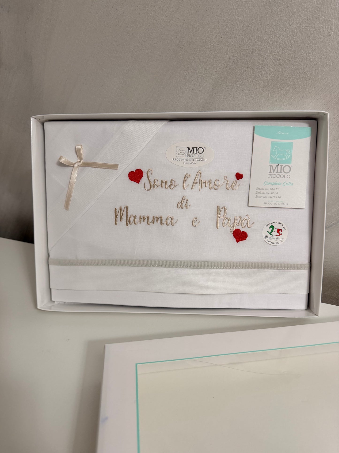 Lenzuolo amore di mamma e papà