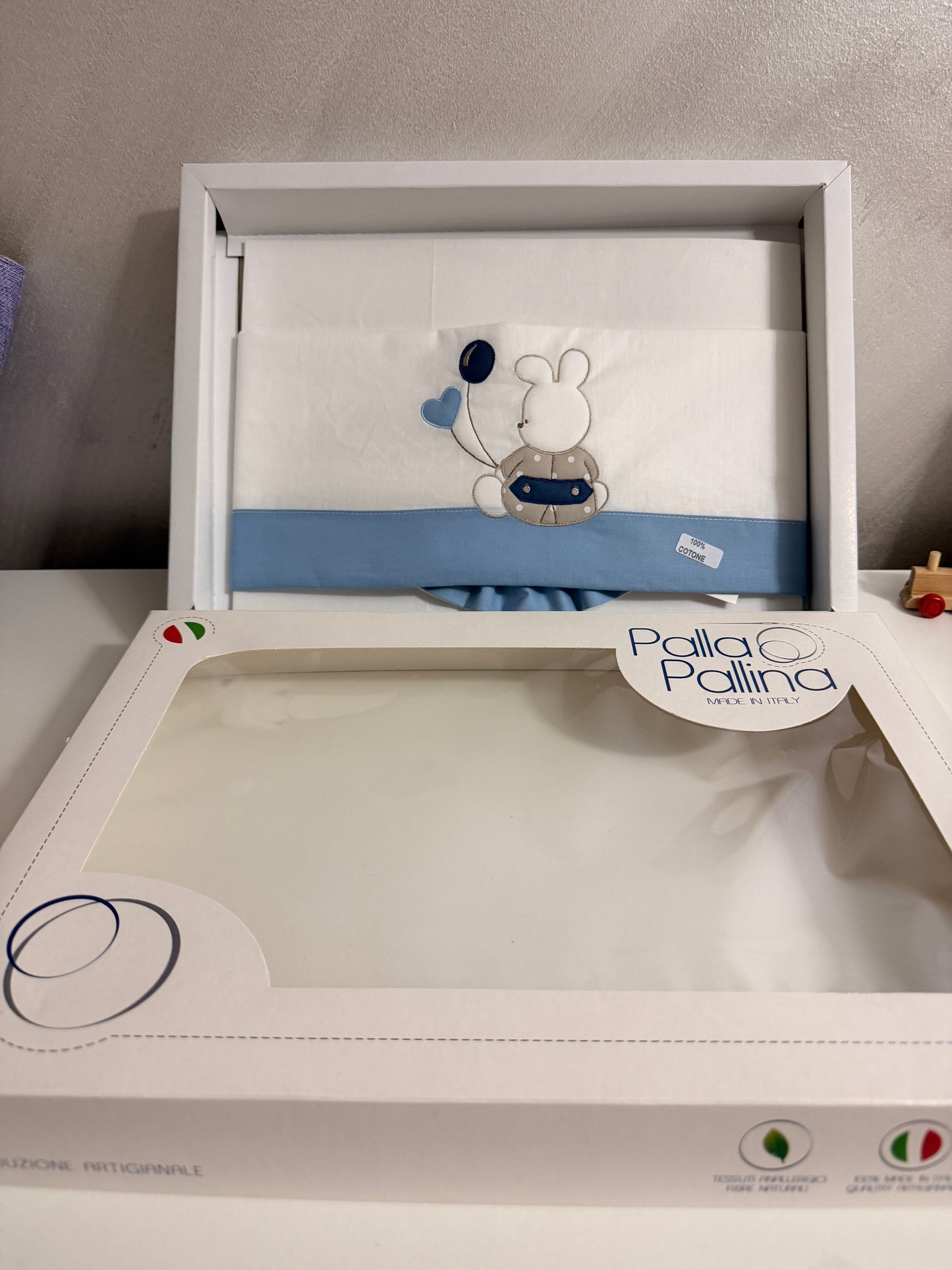 Lenzuolo coniglietto palla pallina