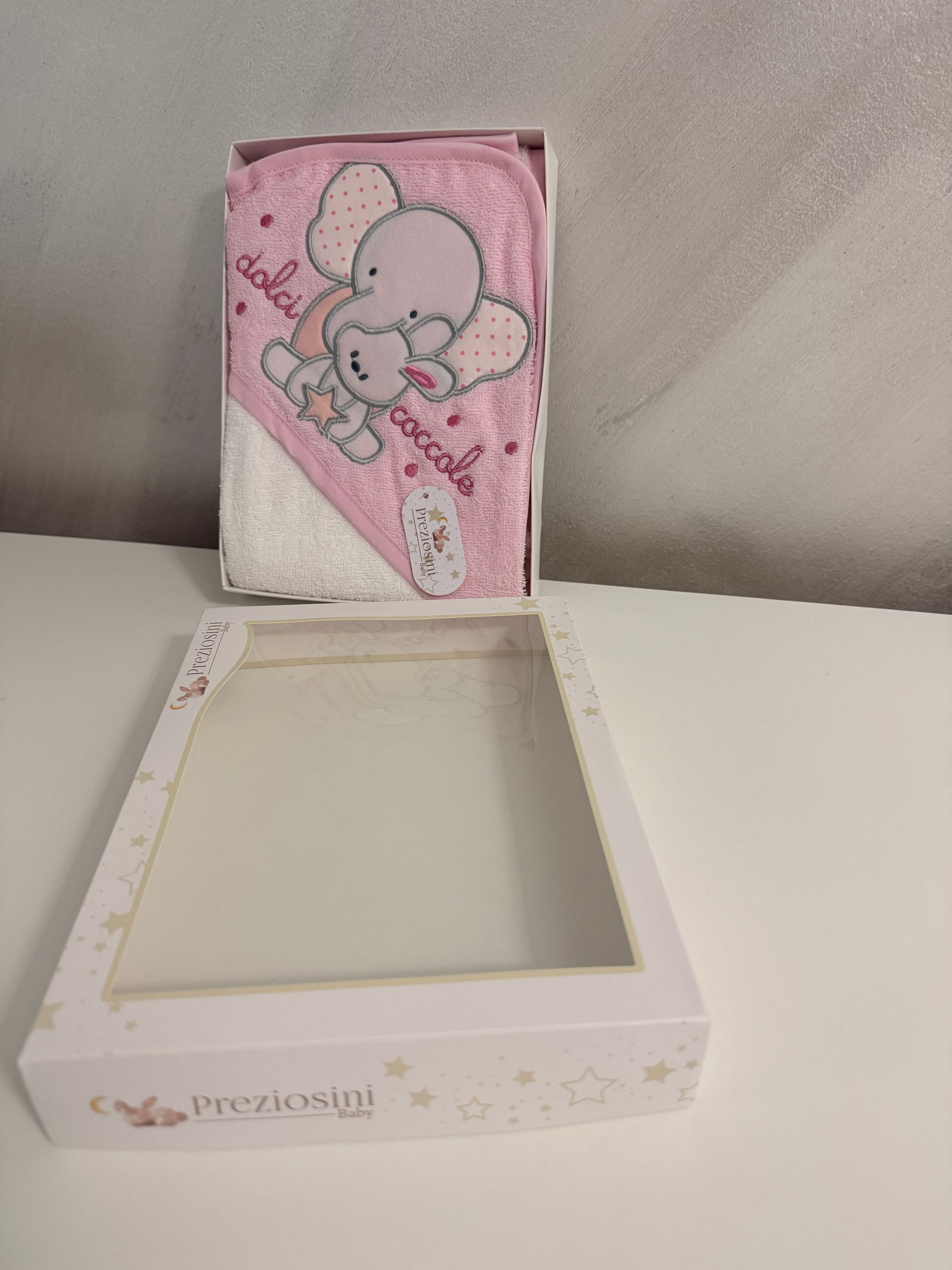 accappatoio triangolo dolci coccole