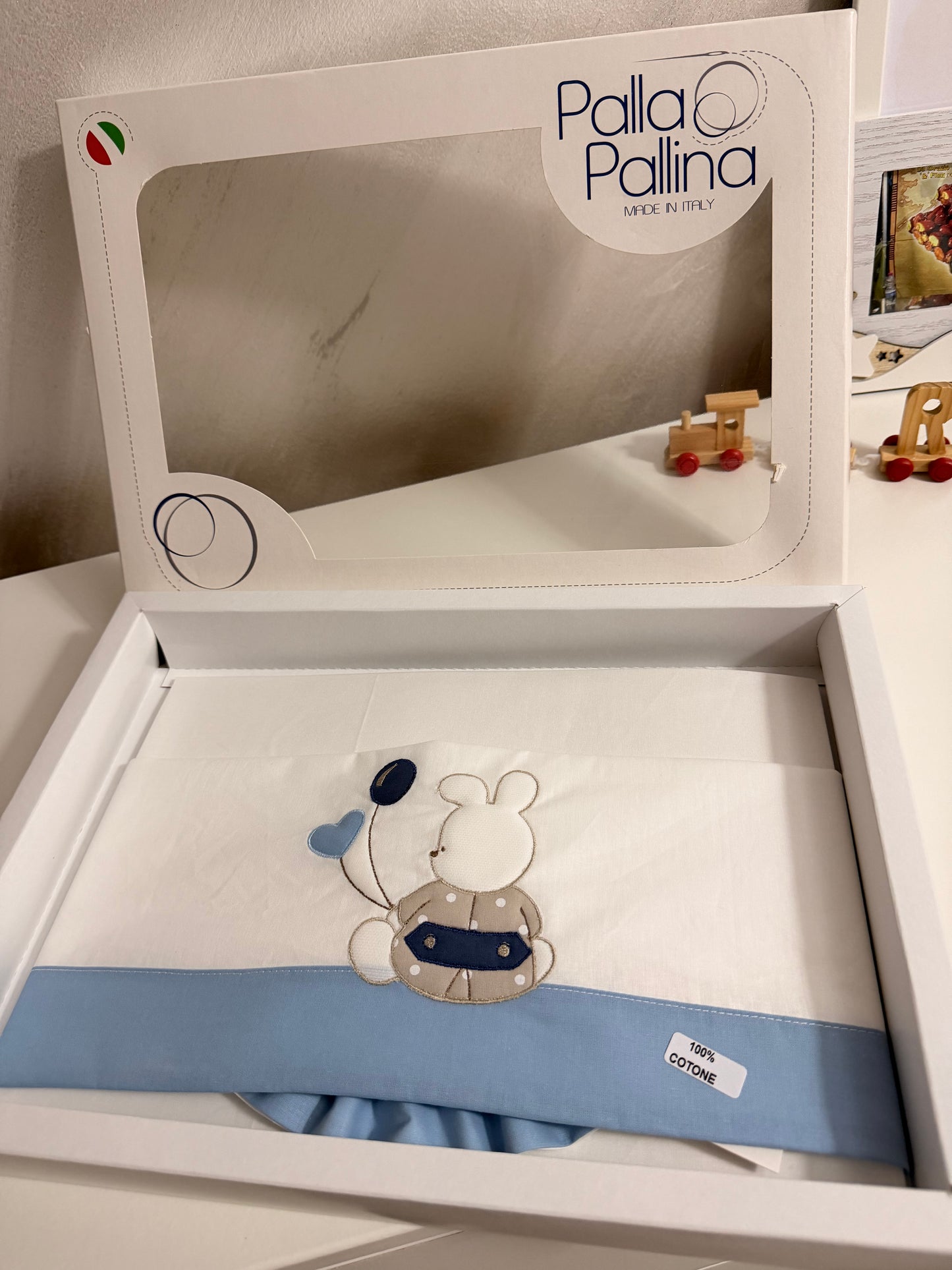 Lenzuolo coniglietto palla pallina