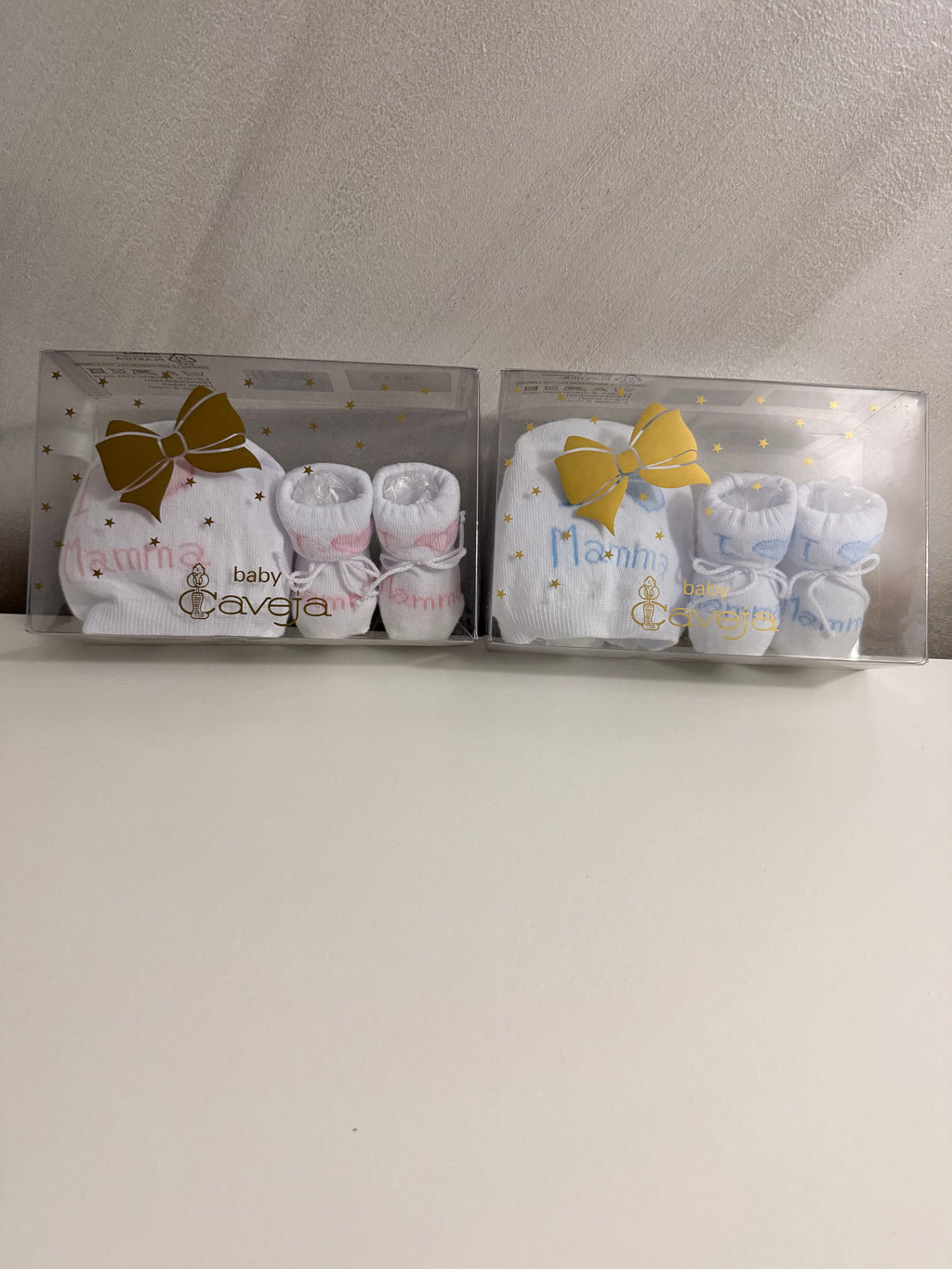 cappellino e scarpette I love mamma