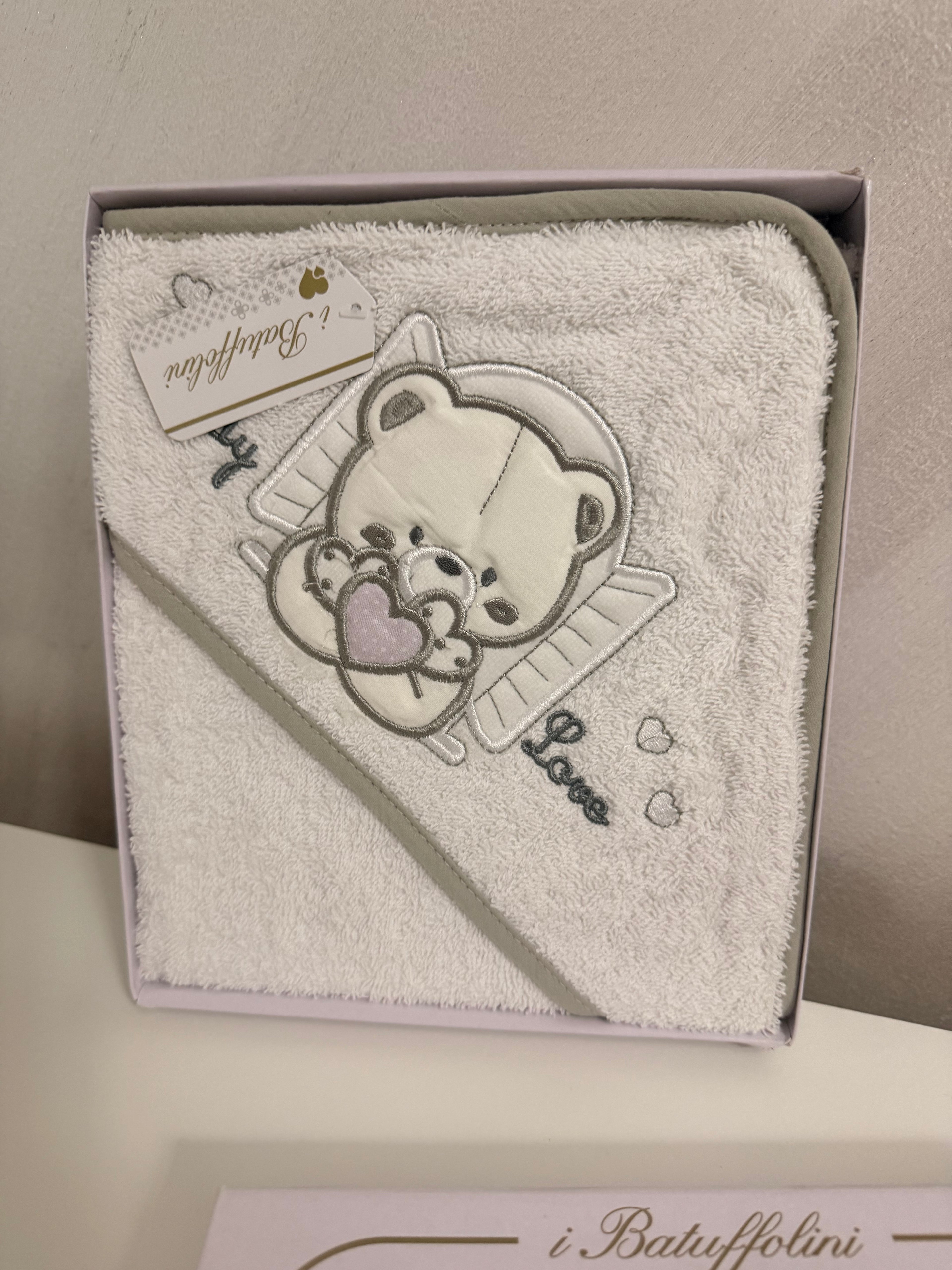 Accappatoio triangolo love