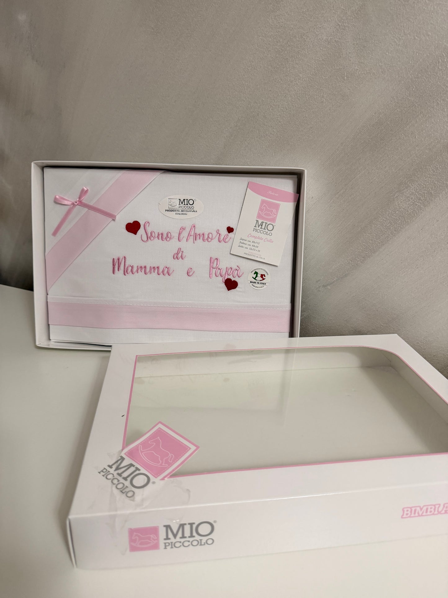 Lenzuolo amore di mamma e papà