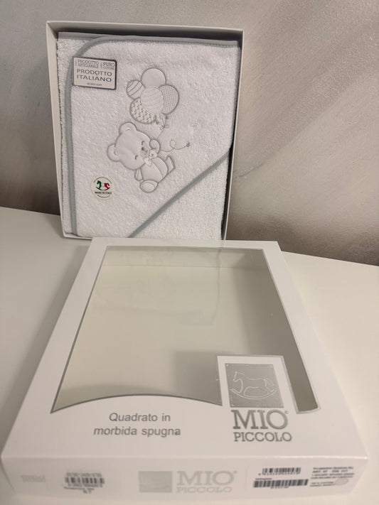 Accappatoio triangolo teddy palloncino