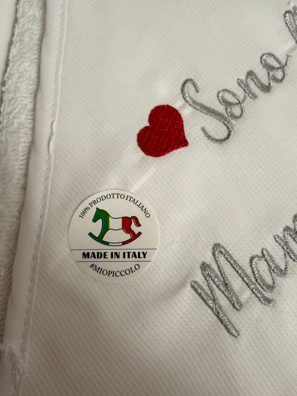 Accappatoio triangolo amore mamma e papà